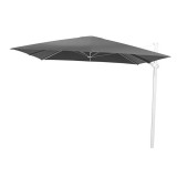 4 Seasons Outdoor | Zweefparasol Siesta 300 x 300 cm | Wit-Charcoal
